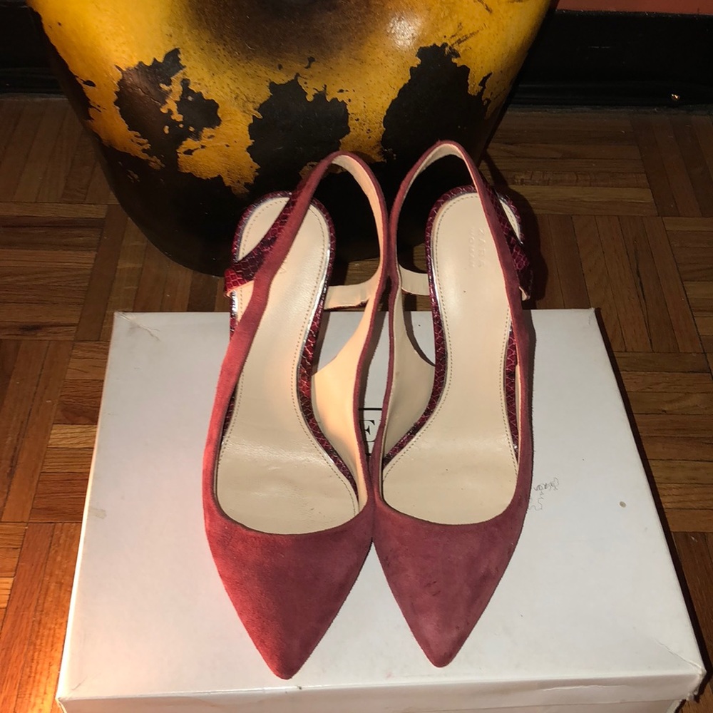 Burgundy heels